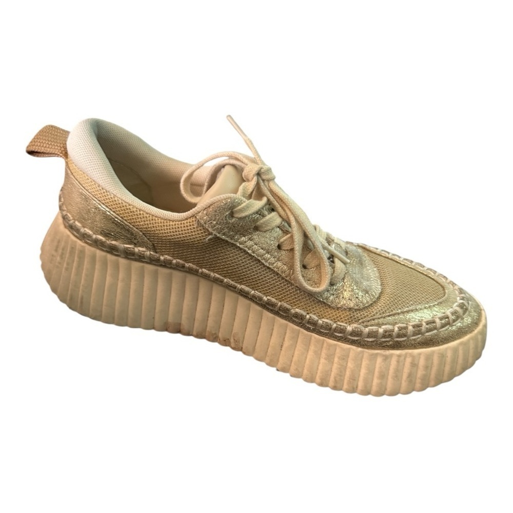 Dolce Vita Women's Gold Knit Sneakers size 6.5 - Picture 5 of 13